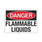 Danger Flammable Liquids (Chemical) Sign